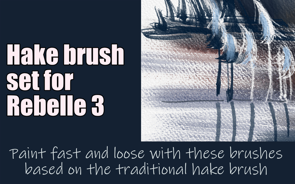 Hake Brush Set of 4