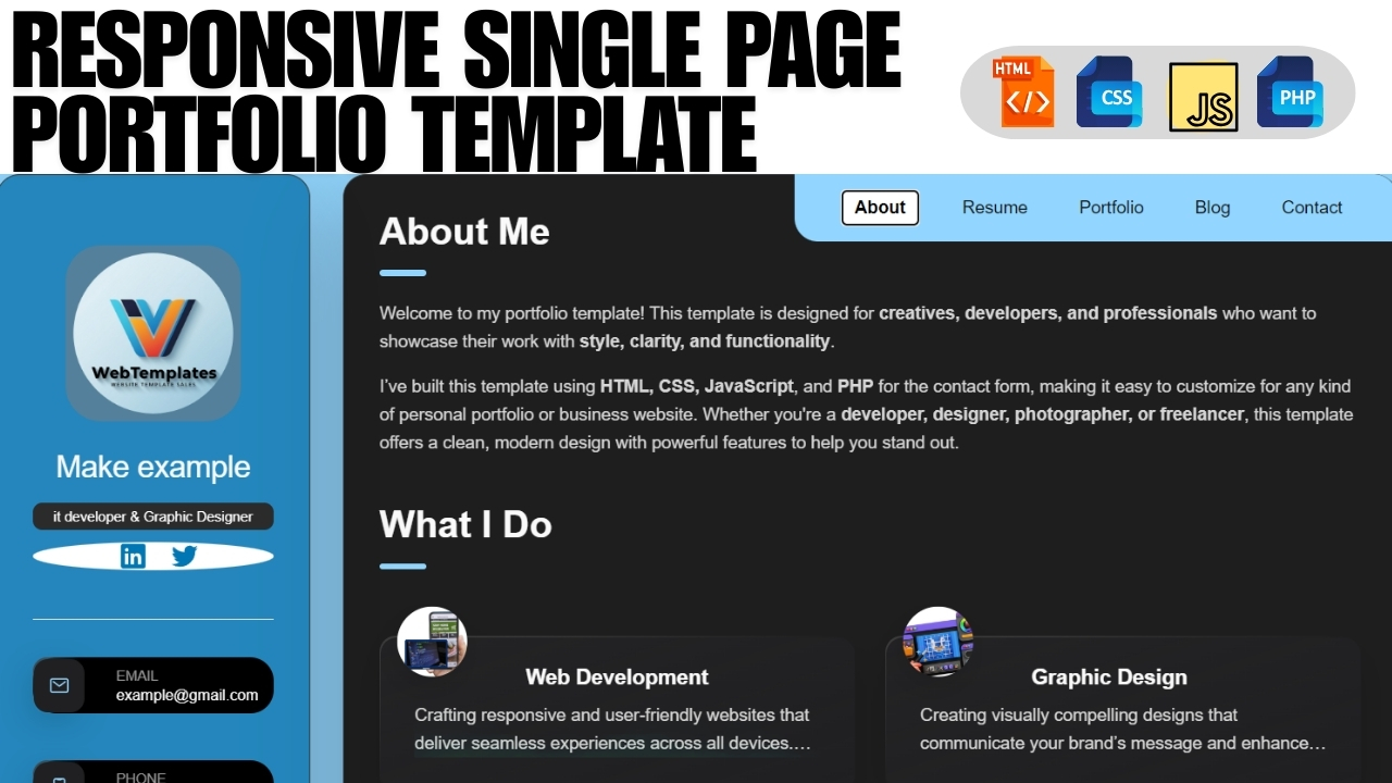 Responsive Portfolio Template