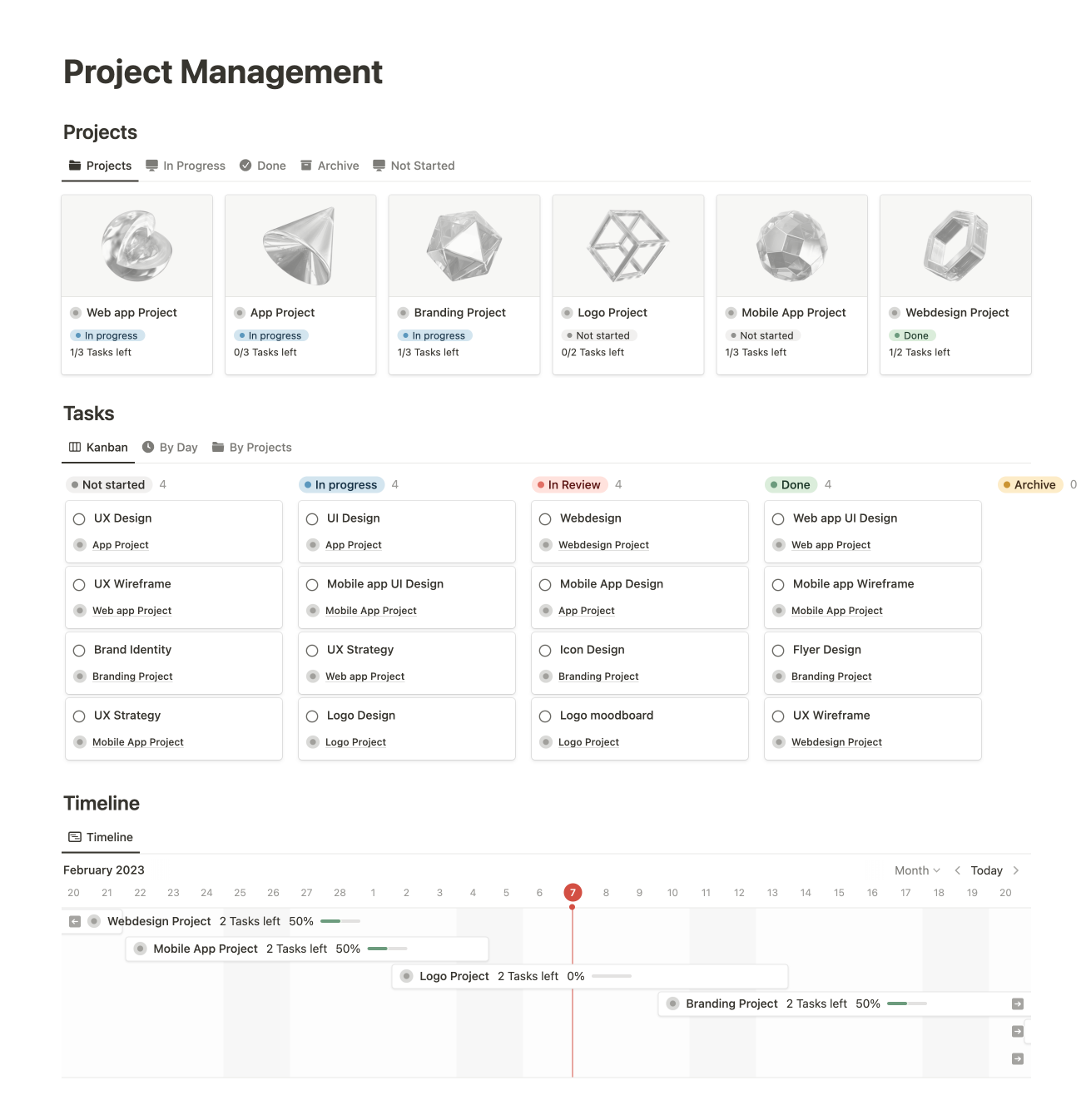 Notion Project Management for Free - Notion Circles