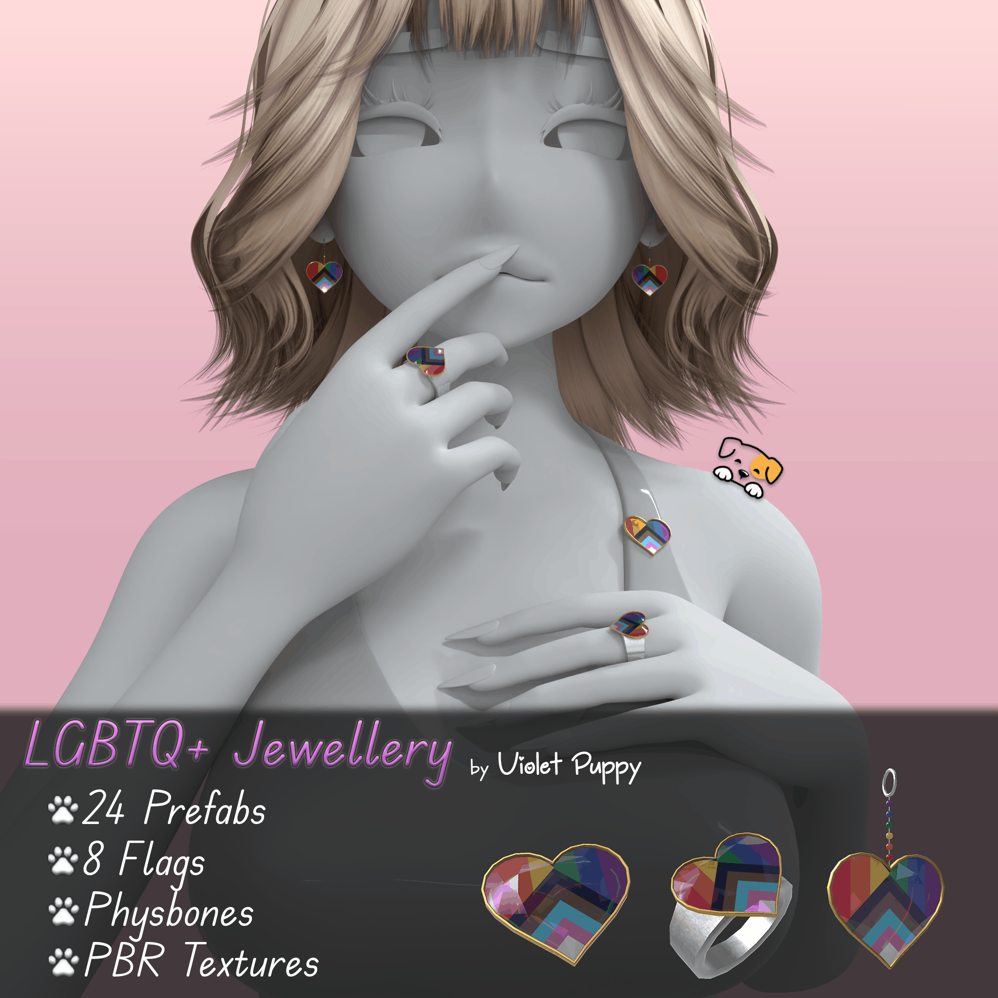 LGBTQ+ Jewelry | PhysBones Interaction!