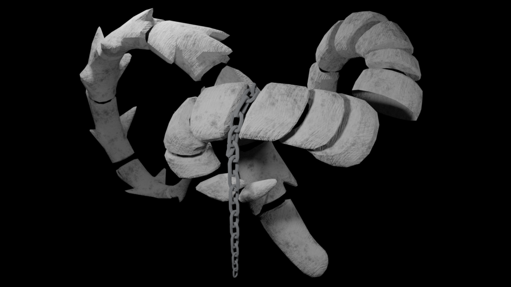 Demon ram horns and Spine tail Bundle