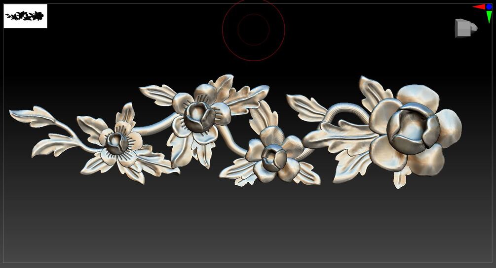 ornamental detail in zbrush