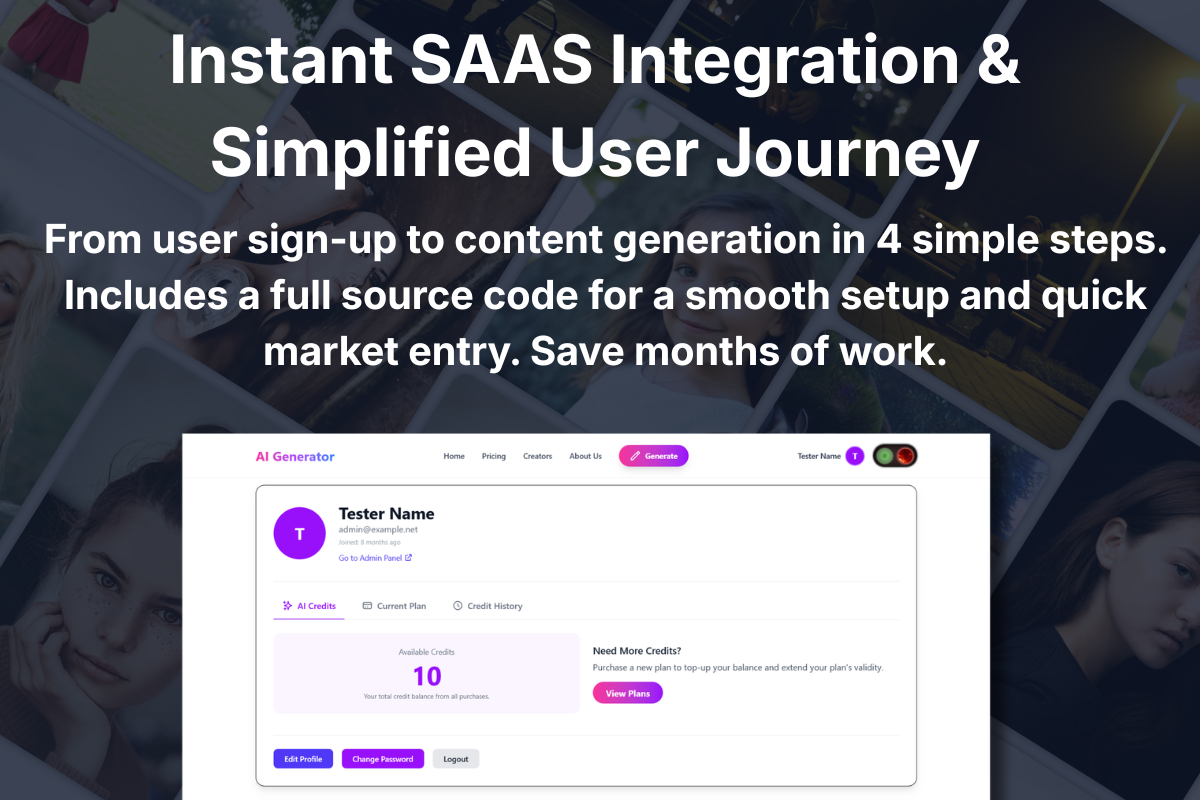 Screenshot 2 for Ultimate AI Generator - SaaS Platform