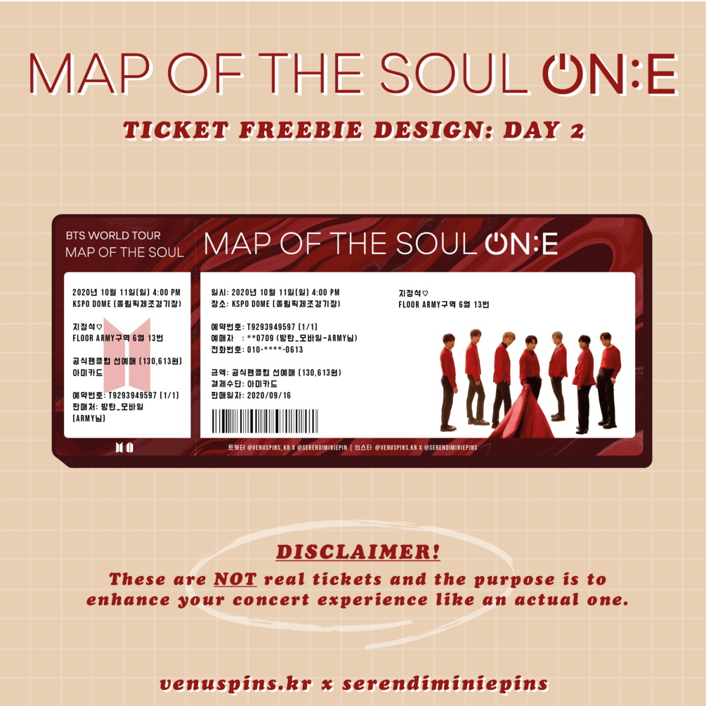 FREE TO PRINT, FREEBIE ONLY] BTS MAP OF THE SOUL ON:E Online