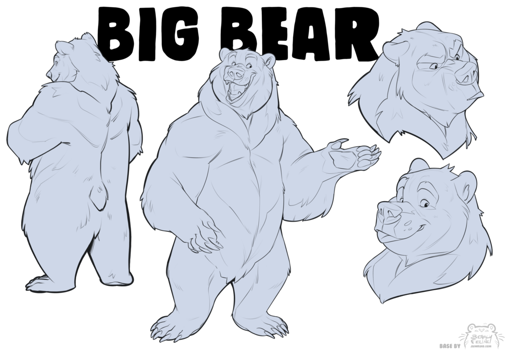 BIG BEAR Lineart Base