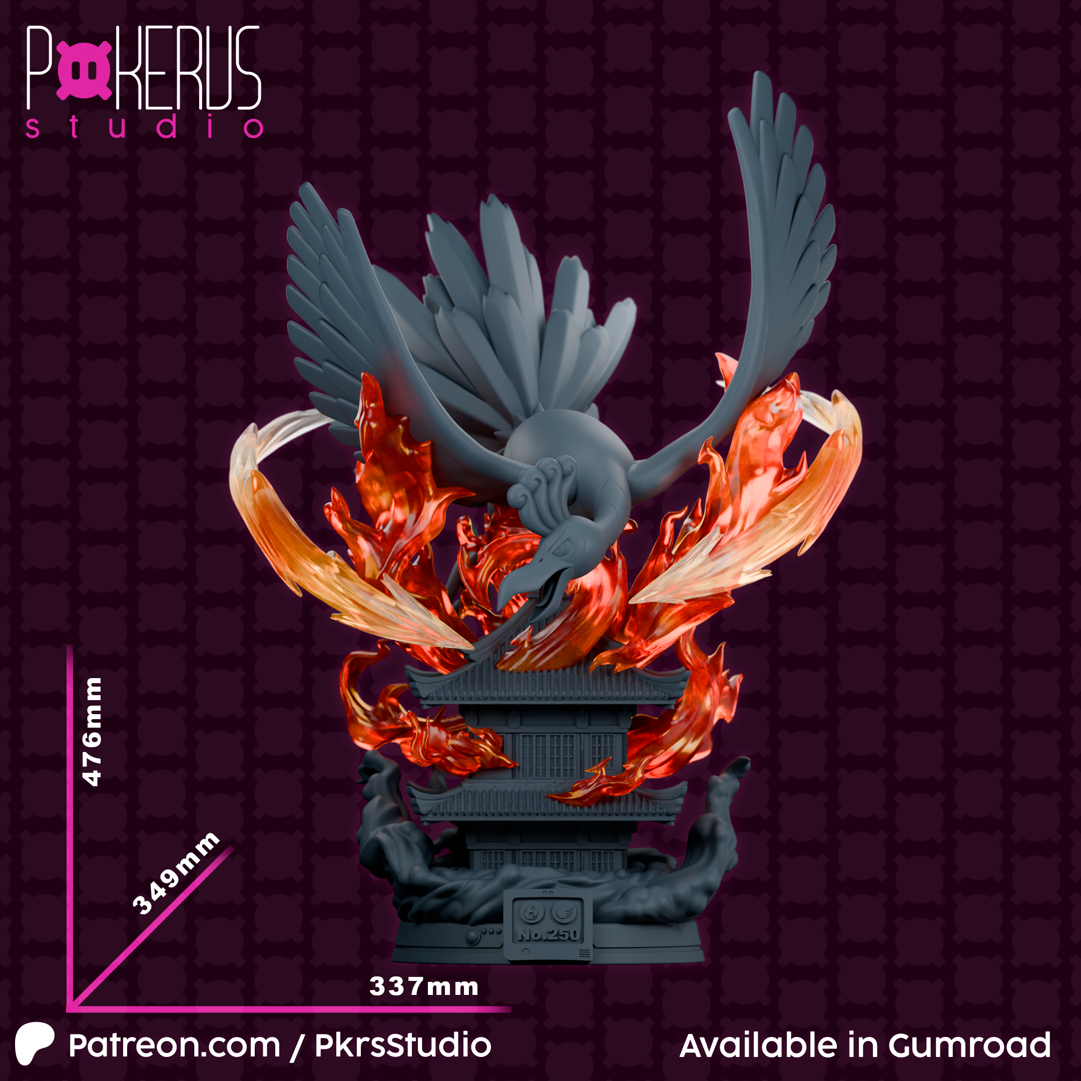 Ho-Oh Statue - 3D Printing Model
