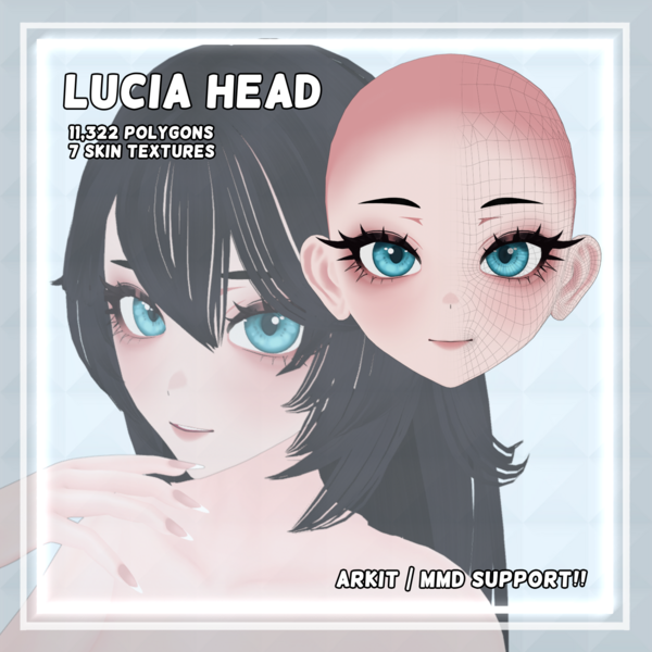 Lucia Head - Free VRChat / VTuber Asset