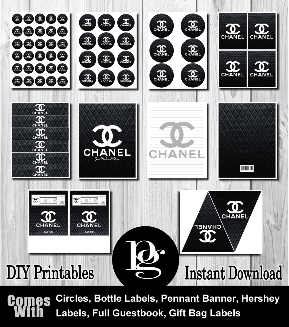 Chanel Party Printable