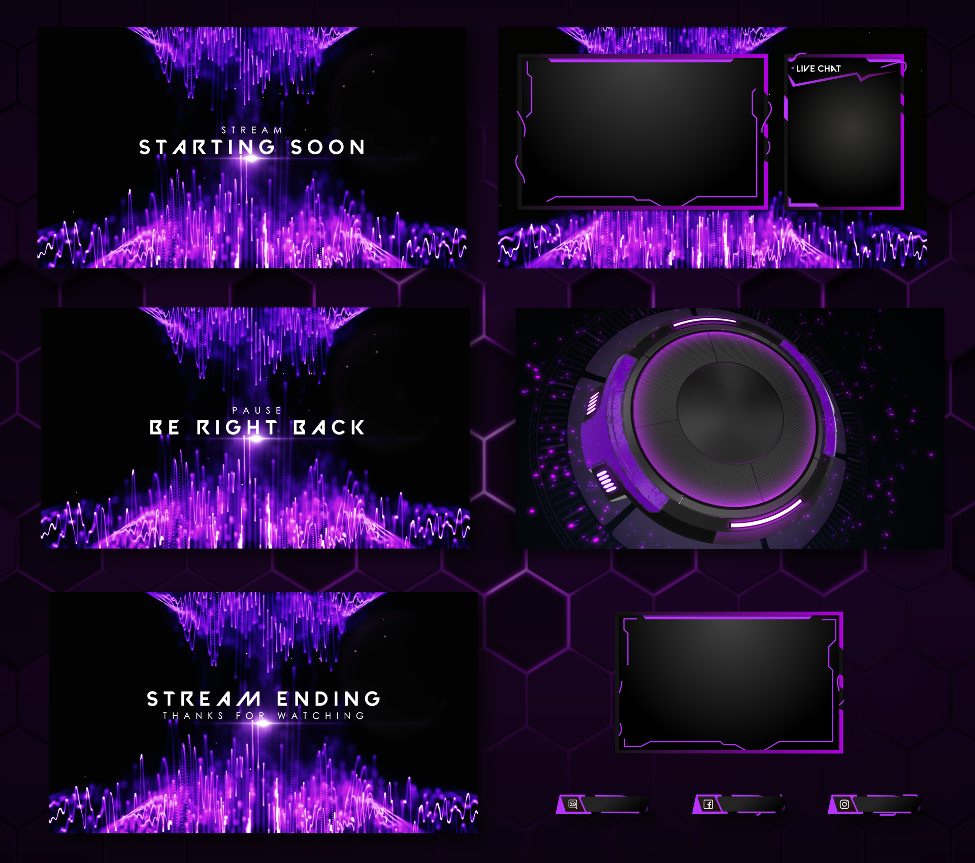 Overlay Got Live Stream Free Clean Animated Stream Overlay Pack V2