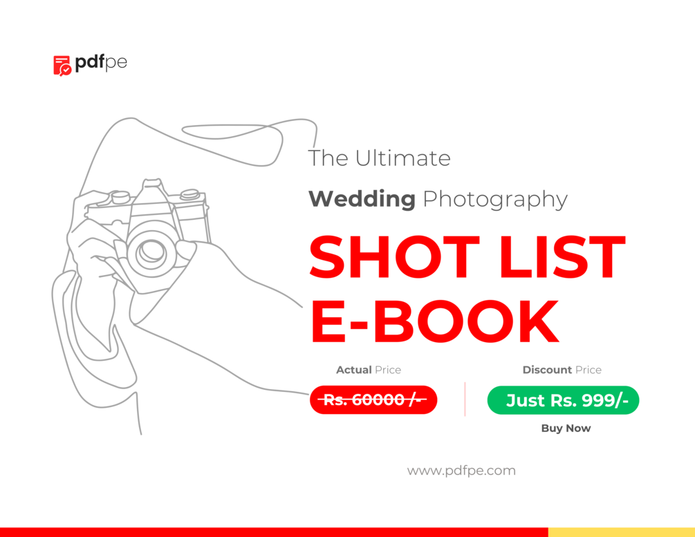 The Ultimate Wedding Photography Shot List E Book