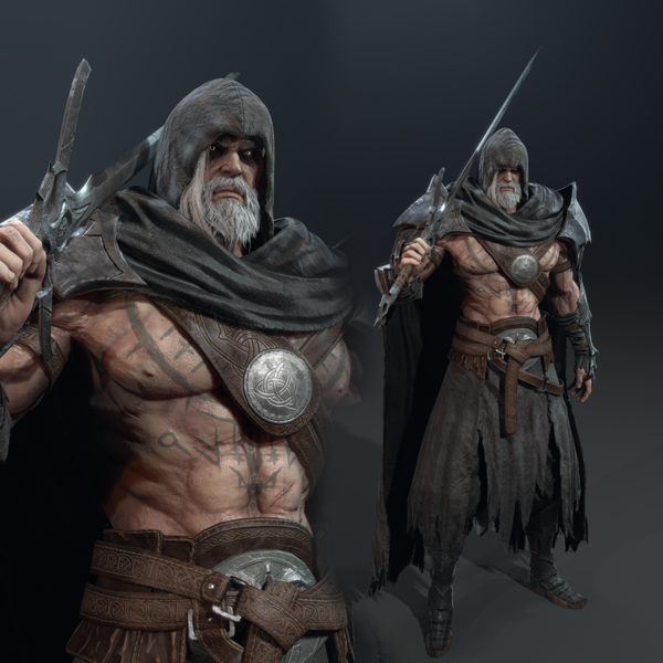 Dark Warrior | Blender character modeling real|time videos & project files by Flycat