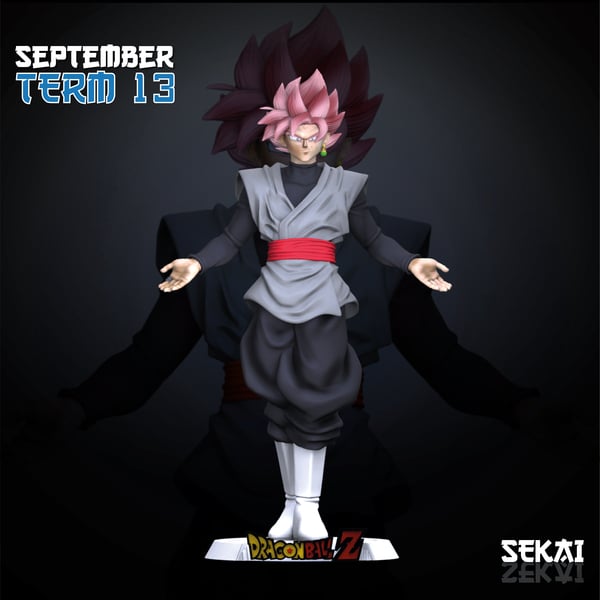 Goku Black Sculpture - Sekai 3D Models - Tested and Ready for 3D printing