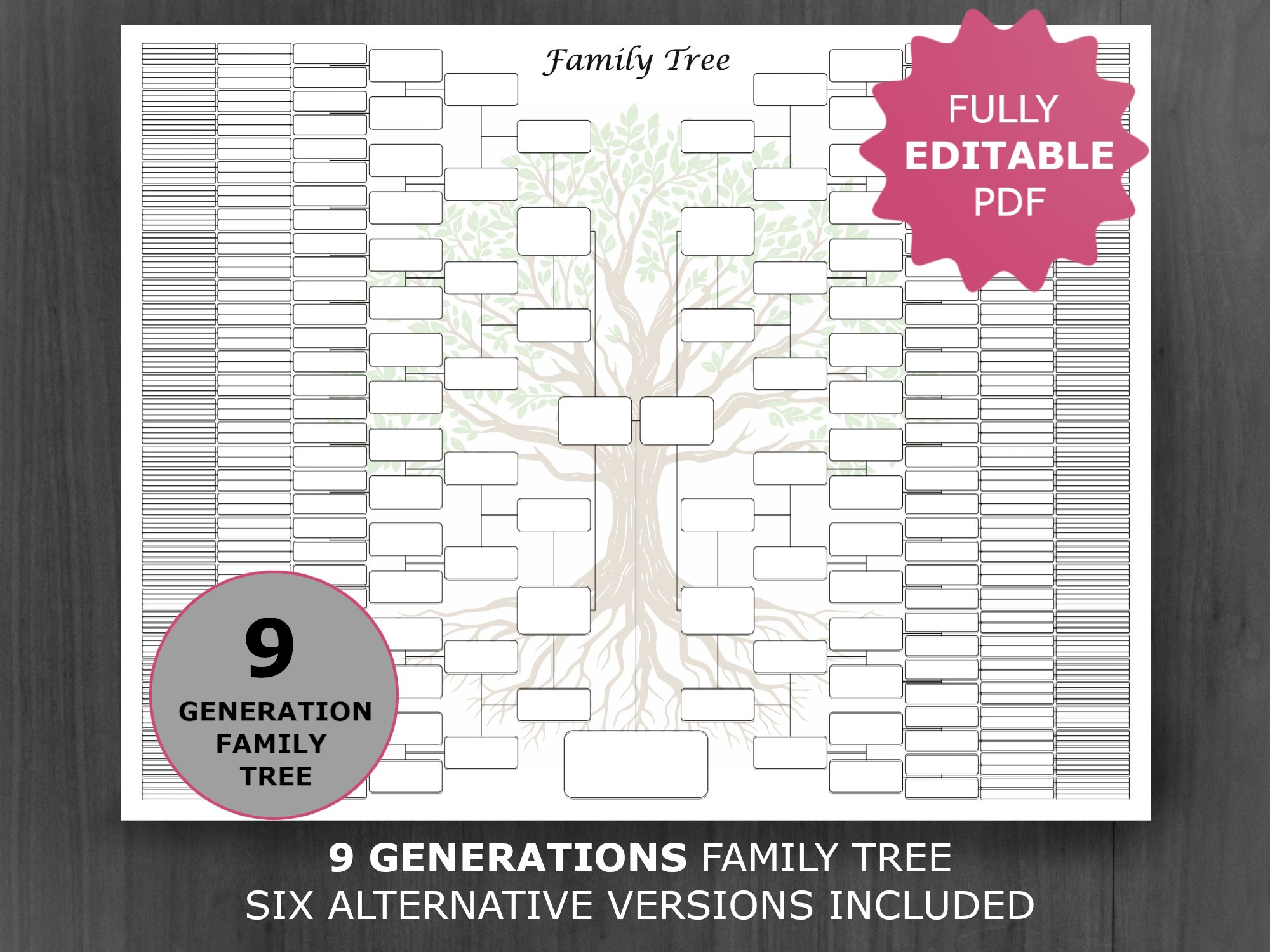 family-tree-chart-9-generations-printable-and-editable-family-tree-template-digital-ancestor-pedigree-chart-ancestral-genealogy-template
