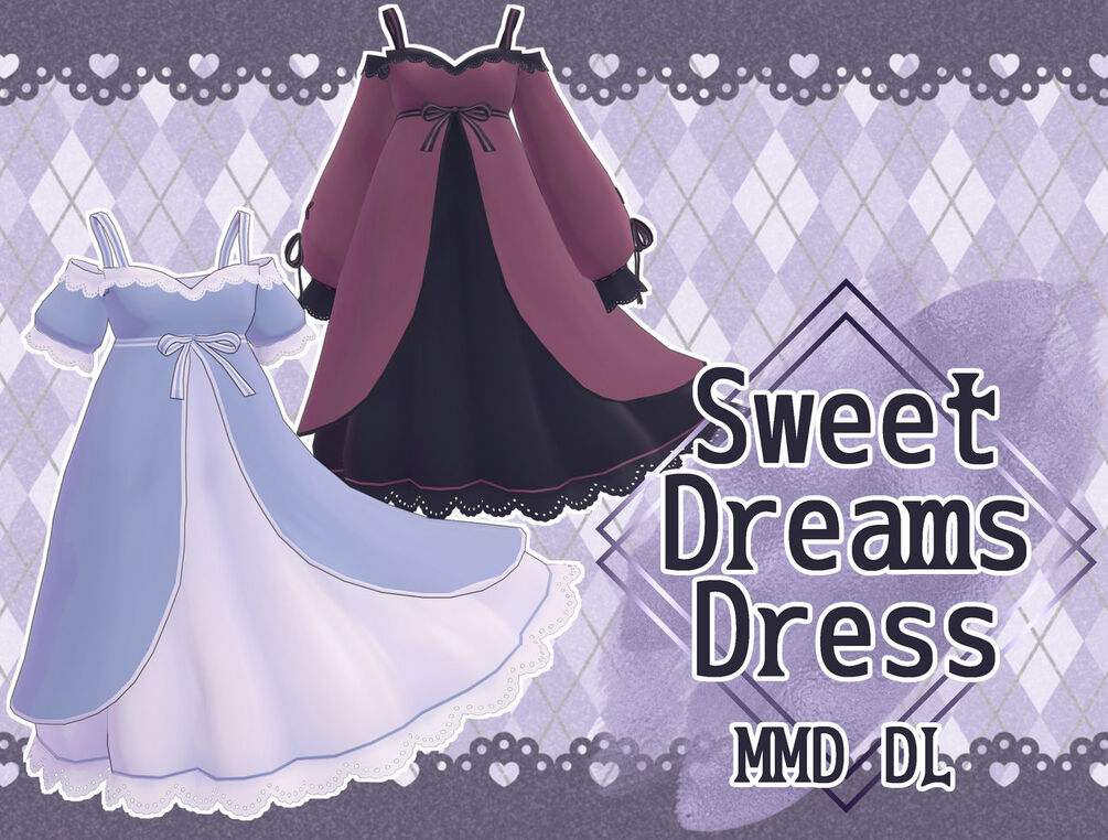 MMD Outfit＊Sweet Dreams Dress