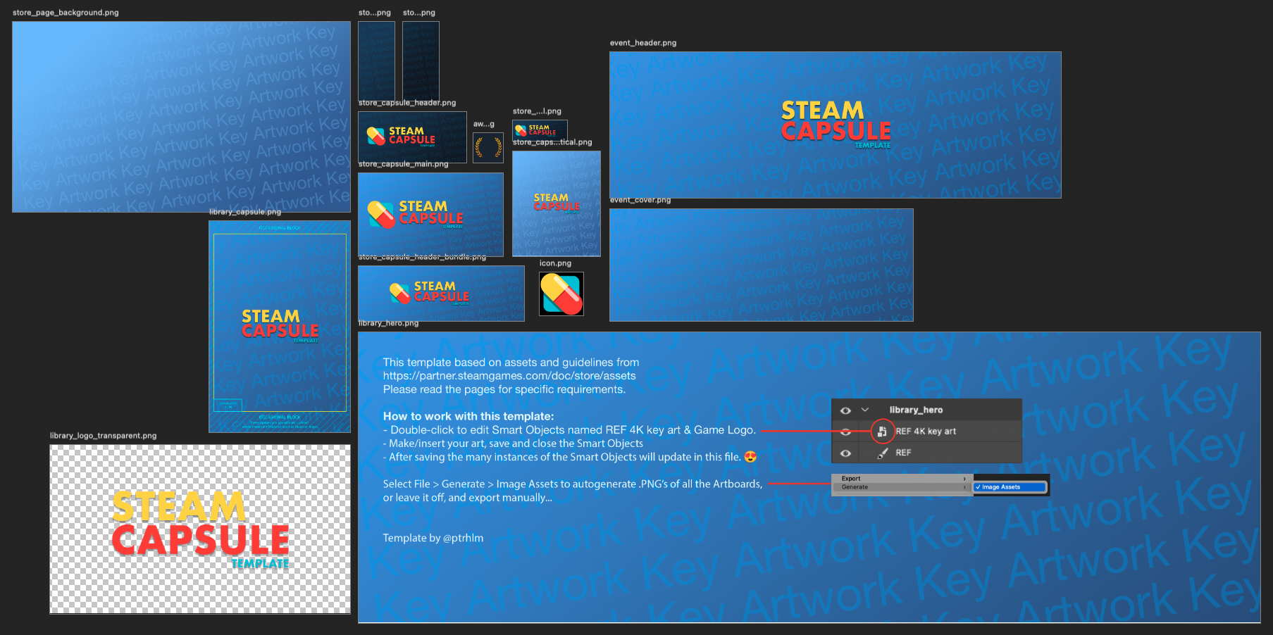 Steam Capsule Template