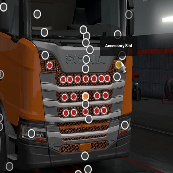 [front grille tuning part] Scania NG grill slots by WC007 D3SIGN