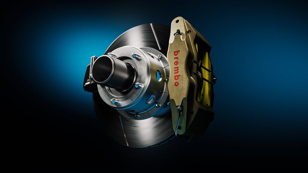 Brembo Racing Brakes Cad D Model Obj Fbx