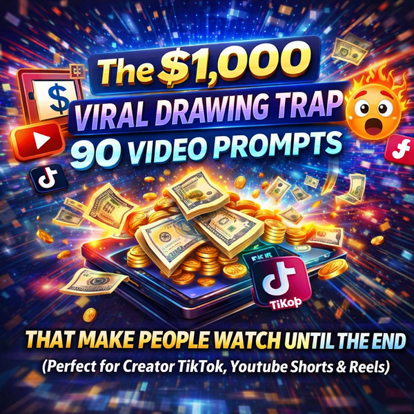 The $1,000 Viral Drawing Trap - 90 Video Prompts