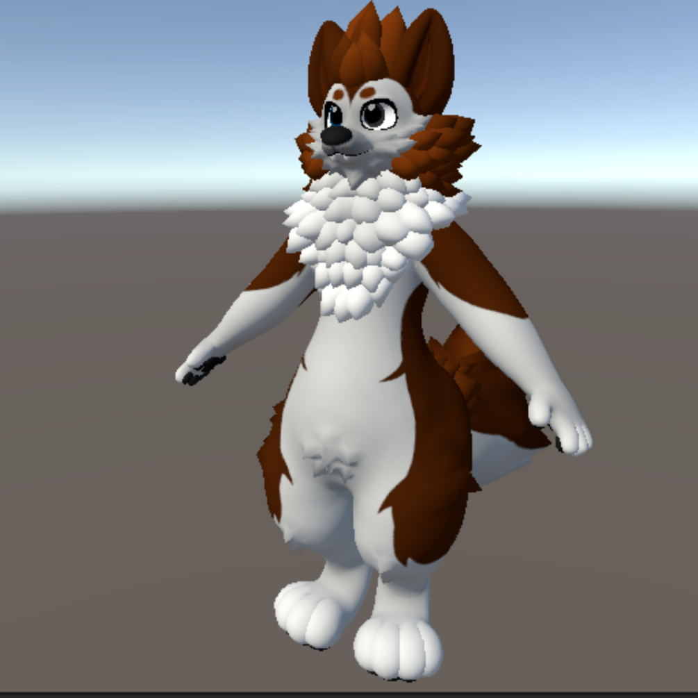 fluffy dog PSD file