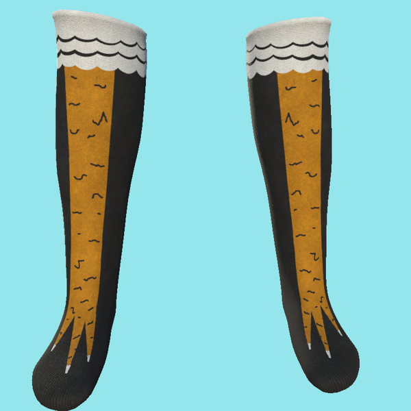 Chicken Leg Knee High Socks
