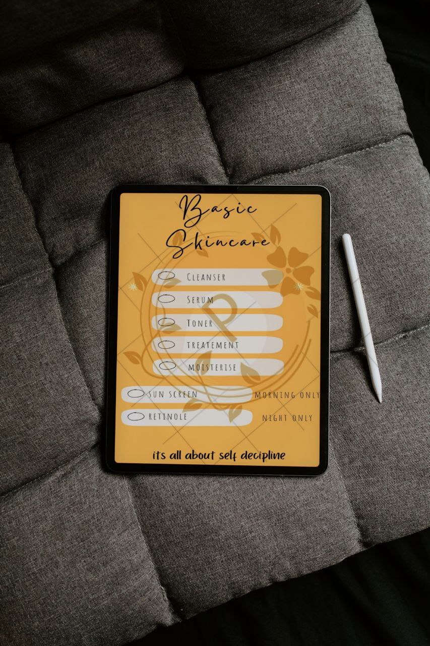 simple basic skin care routine checklist