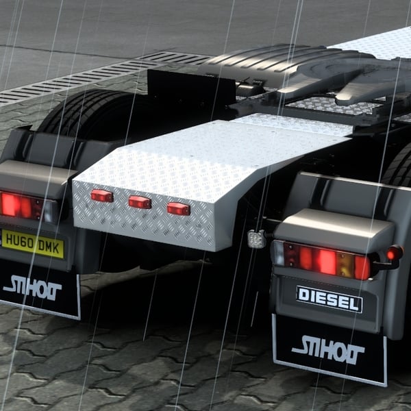 [rear bumper tuning part] Scania NG rear bumper with old lights by WC007 D3SIGN