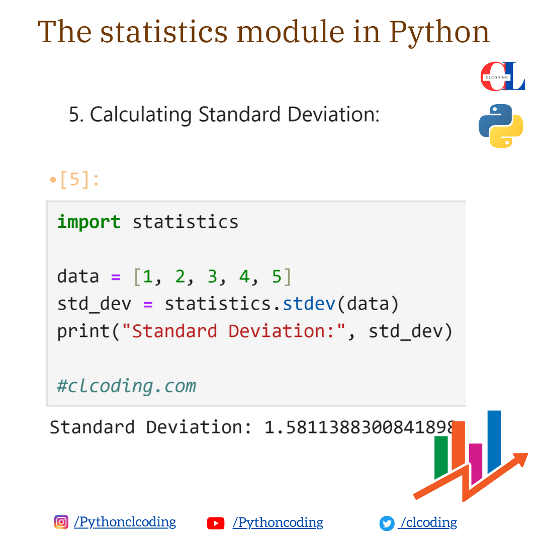 The statistics module in Python - Python Coding