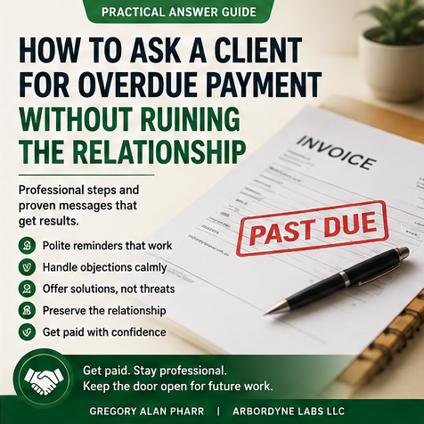 Overdue client payment guide cover