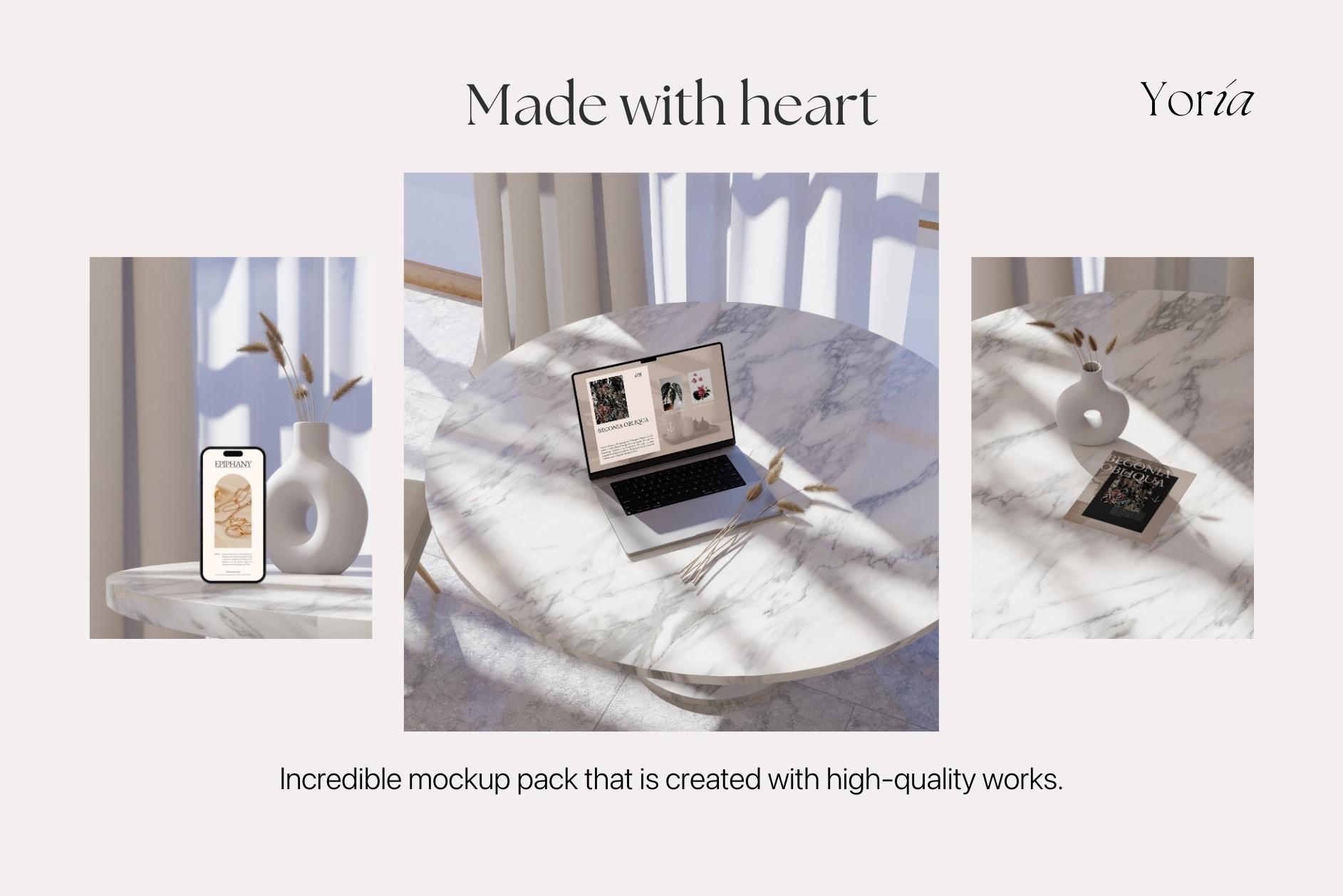 Yoria – Aesthetic Mockup Bundle