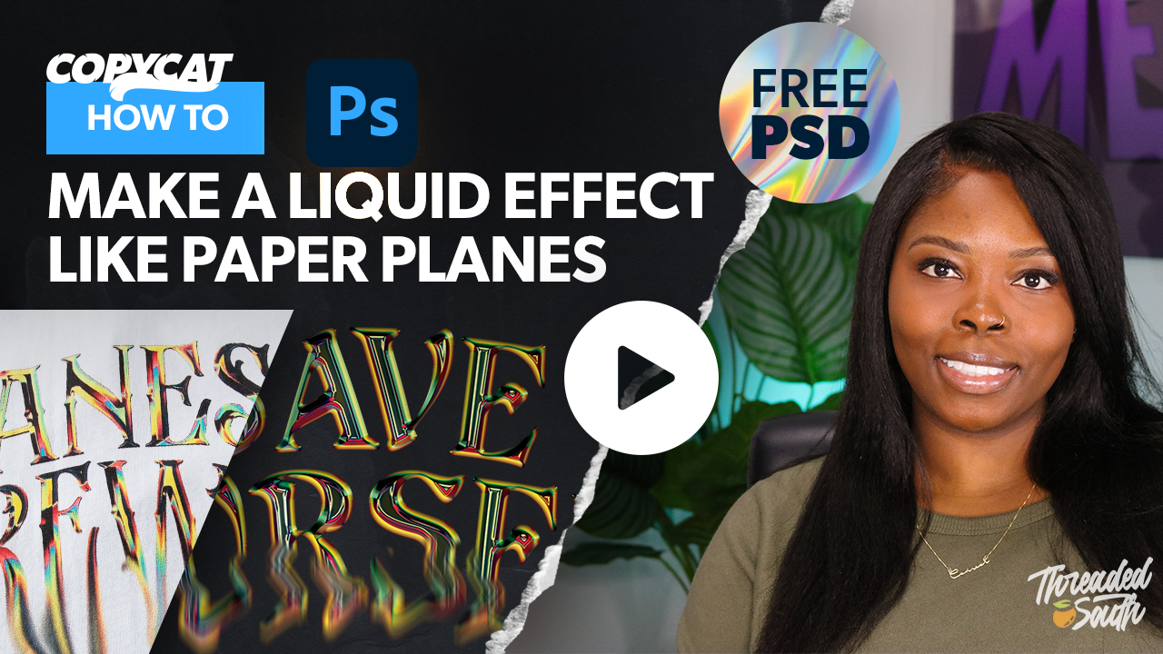 FREE PSD | In Less Than 10 Minutes, Learn How to Make a Liquid Text ...