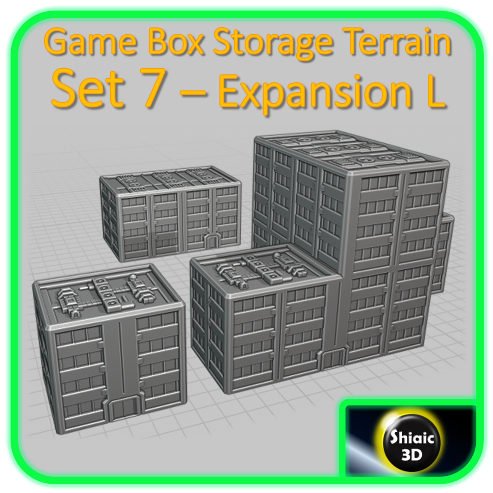 Game Box Storage Terrain - Set 7 – Expansion L