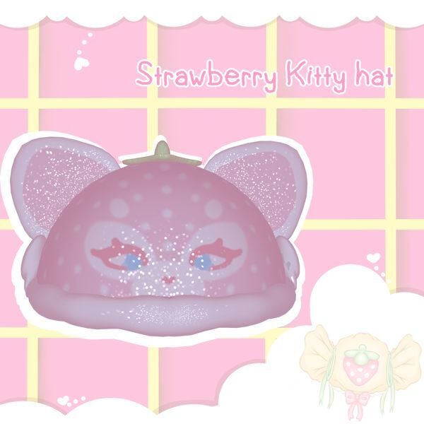 Strawberry Kitty Hat ! !
