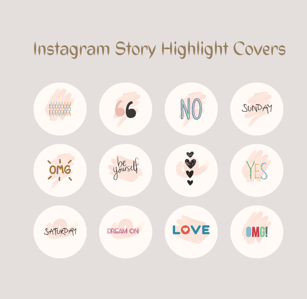 21 Minimal Instagram Story Highlight icons