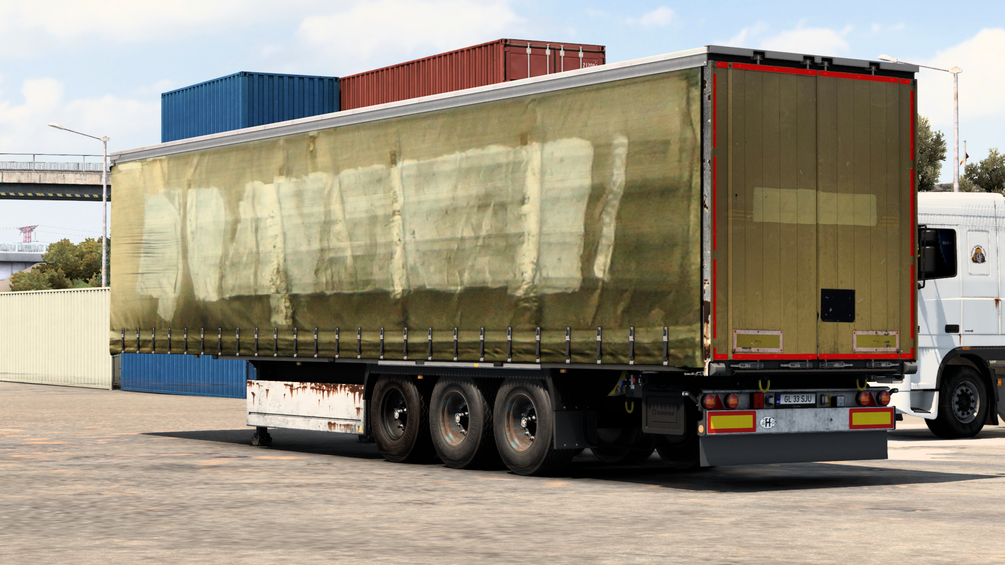 Dirty brown (old style) skin for Krone profiliner by sogard3. ETS2 by ANGYALFOLDI