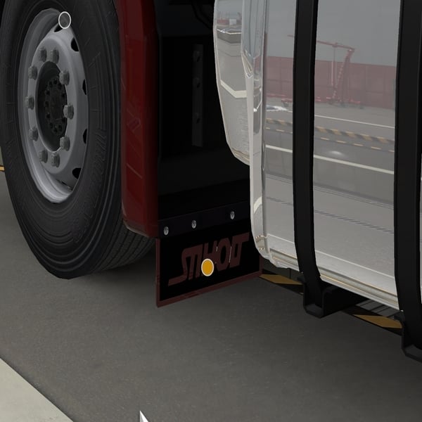ˇ [fendmu tuning part] Scania NG front fender Extra mudflaps by WC007 D3SIGN