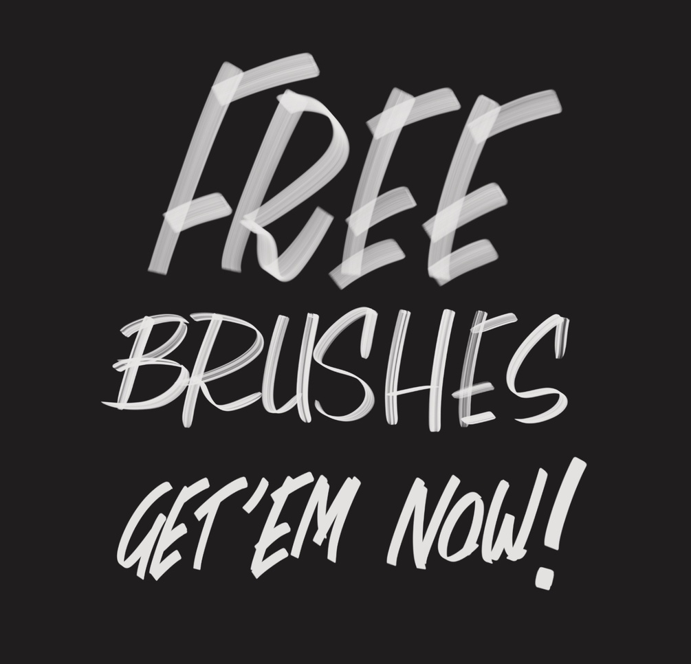 sign painting brush procreate free