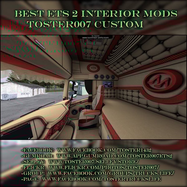 Interior DAF XG+ JELLE SCHOUWSTRA ETS 2 #14 by Toster007