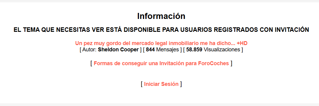 Invitacion De ForoCoches