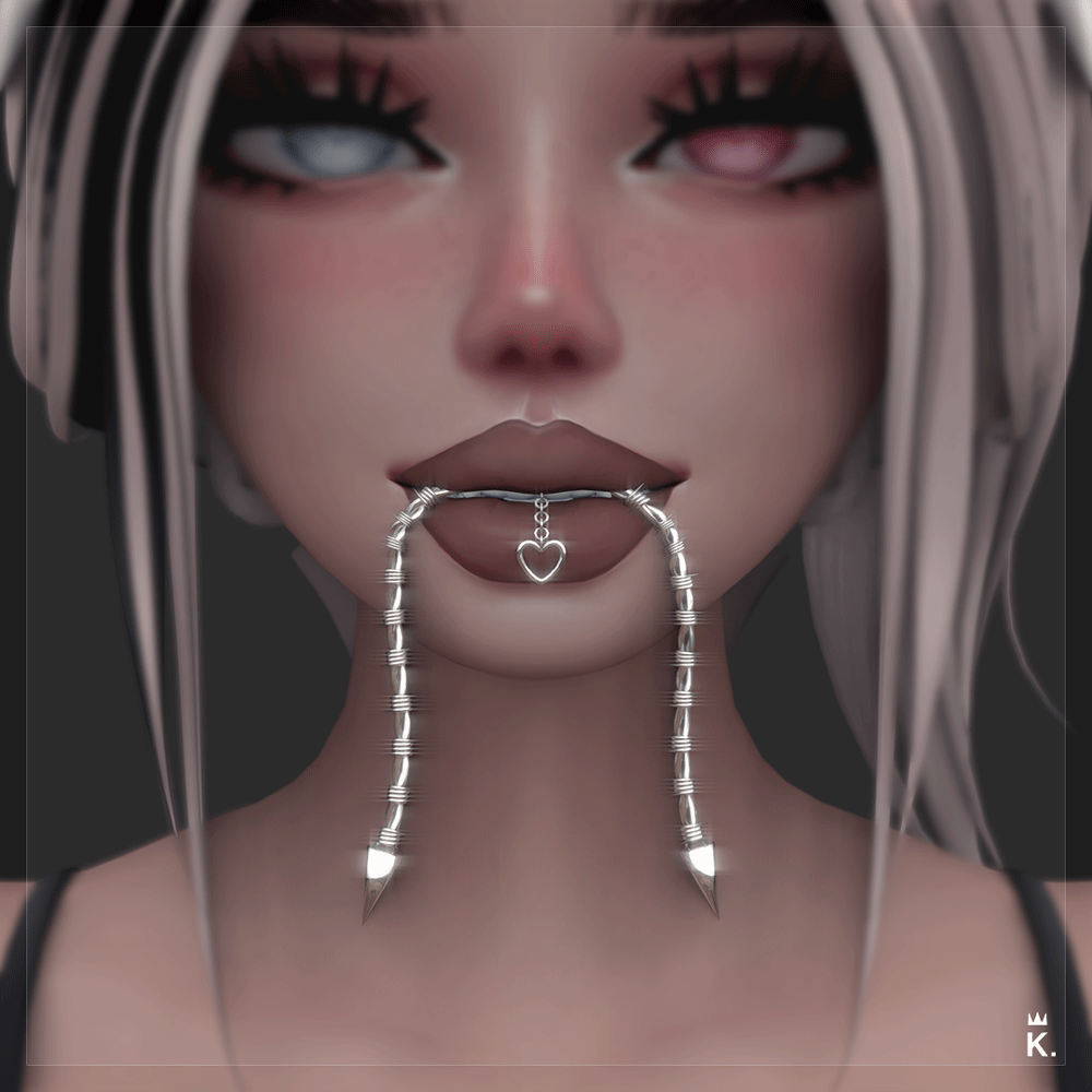 Mouth Chain Accessory + Charms.