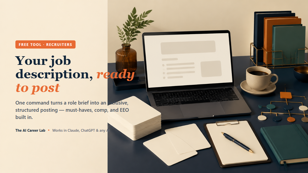 Your job description, — what's inside