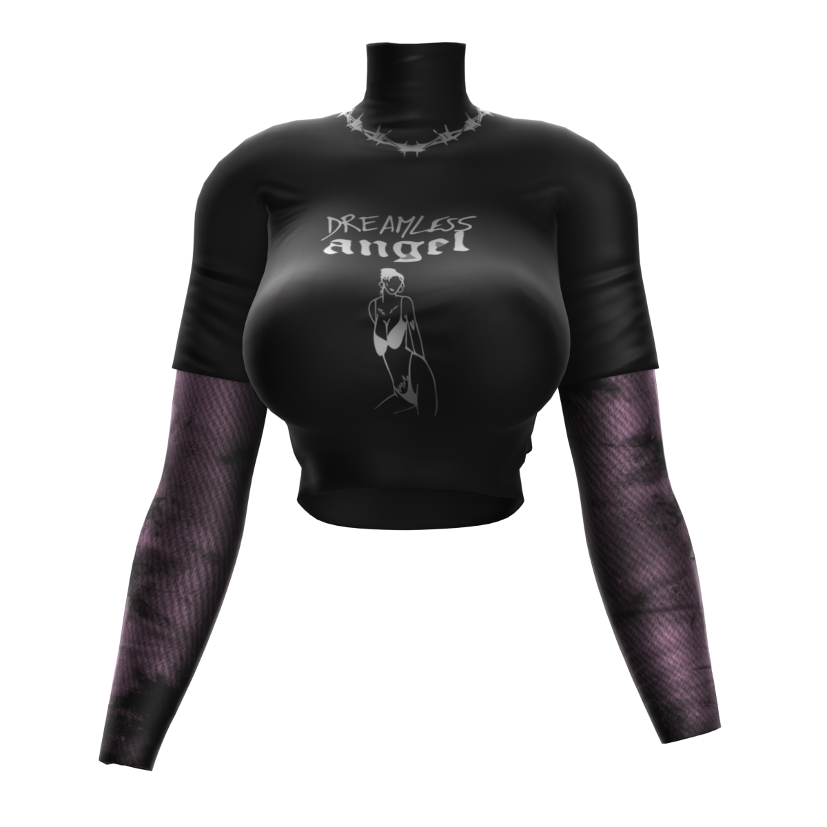 Layered Turtle Neck 3D Asset License