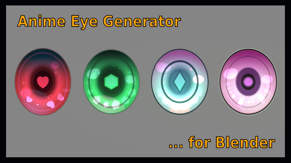 Anime Eye generator for Blender