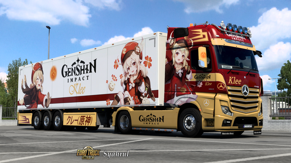 [ETS2] Klee | Genshin Impact [Combo Skin] by Syahrul Itasha Truckstyling 痛トラック
