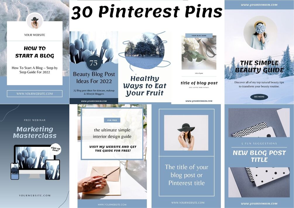 Pinterest Templates, Pinterest Templates Canva, Pinterest Marketing ...