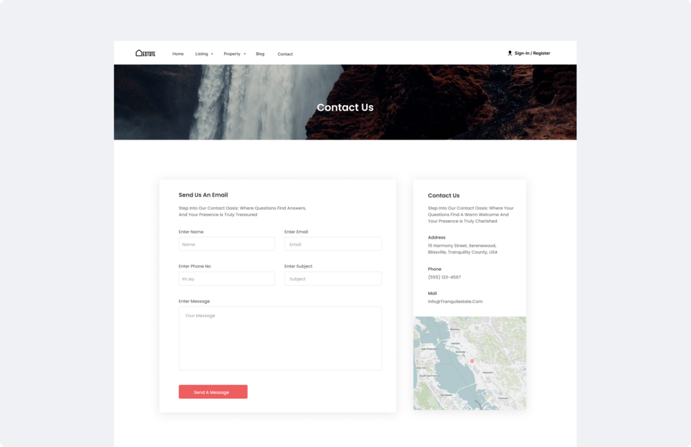 Real Estate Website Ui Design