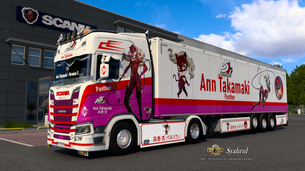 [ETS2] Ann Takamaki (Panther) | Persona 5 [Combo Skin] by Syahrul Itasha Truckstyling 痛トラック