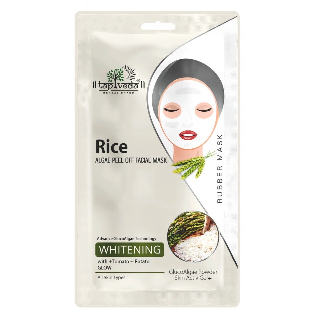 Tapveda Rice GlucoAlgae Peel Off Mask For Glowing Skin