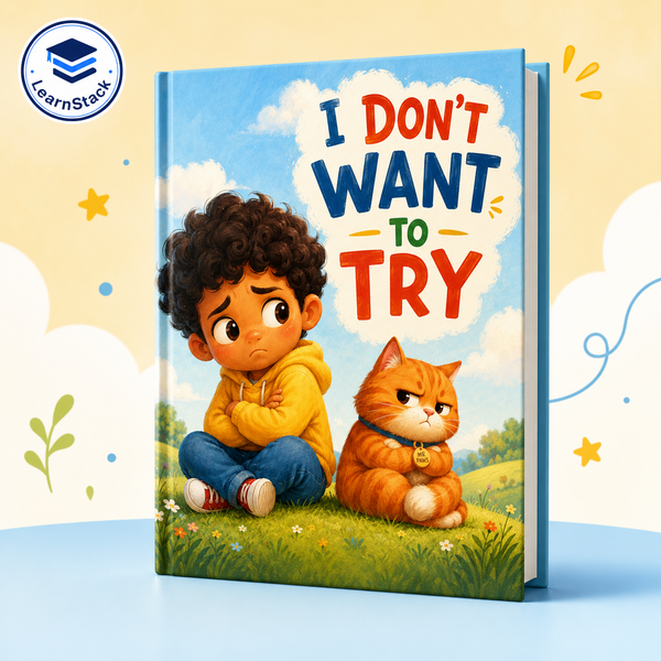 I Don’t Want to Try — A Story About Taking One Tiny Step cover by LearnStack