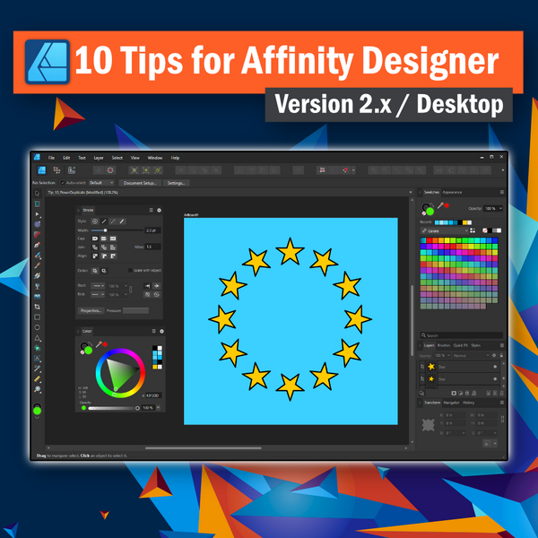 Affinity Designer : 10 Quick Tips