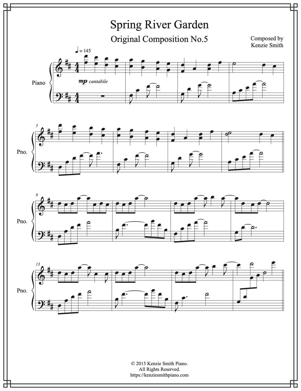 Kenzie Smith Hikaru Nara Sheet Music (Piano Solo) in F# Minor - Download  & Print - SKU: MN0186193